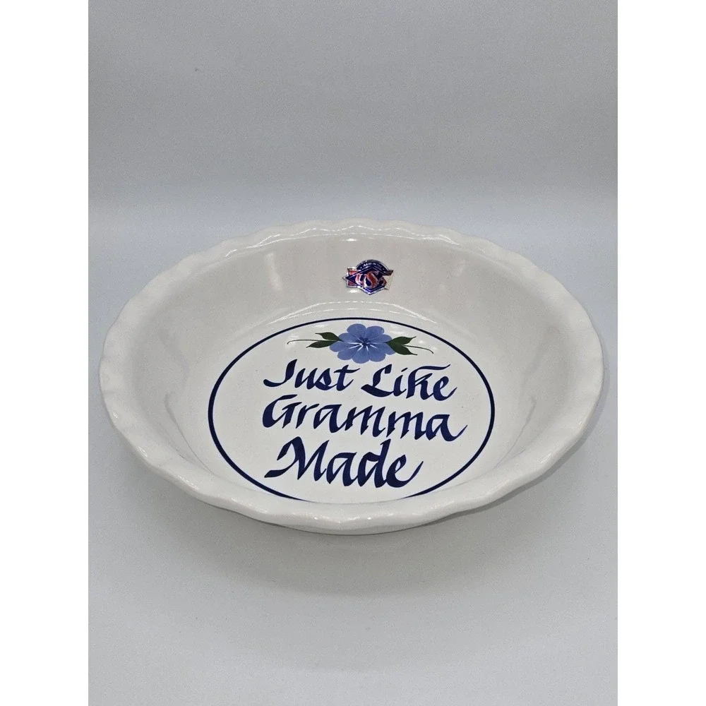 Clay Design‎ Pottery Ceramic Just Like Gramma Made Serving Bowl Made In USA 1994